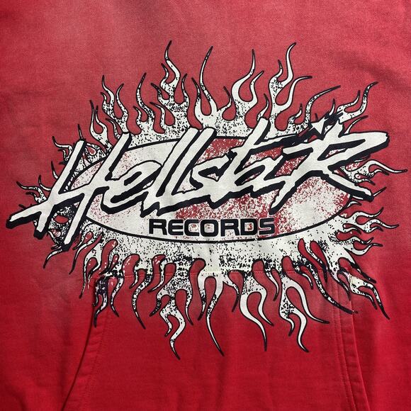 Men's Red Hellstar Hoodie - Picture 3 of 6